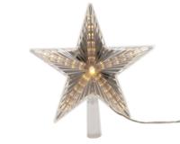 Led piek ster transperant wit 22 cm 31 lampjes - thumbnail