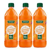Slimpie - Sinaasappel Framboos Siroop - 3x 650ml - thumbnail