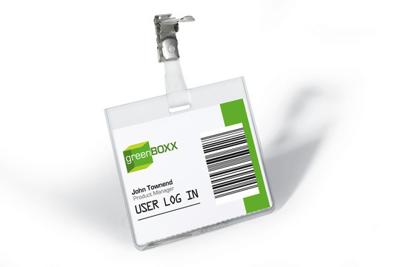 Durable 800319 Naamplaatje 8003 (b x h) 90 mm x 60 mm draaibare clip 25 stuk(s)