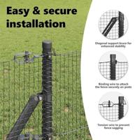 VidaXL Afrasteringspaal grijs 25 x 0,4 m (16 x 16 mm gaas) - thumbnail