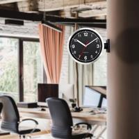 NeXtime - Wandklok 32,3x28x10cm-Stil-Wit & Zwart-Aluminium-NeXtime - thumbnail