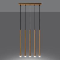 Hanglamp PASTELO 5L goud - thumbnail