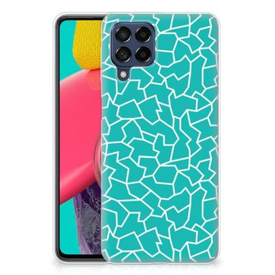 Samsung Galaxy M53 | Hoesje maken | Cracks Blue Samsung Galaxy M53 | Hoesje maken | Cracks Blue