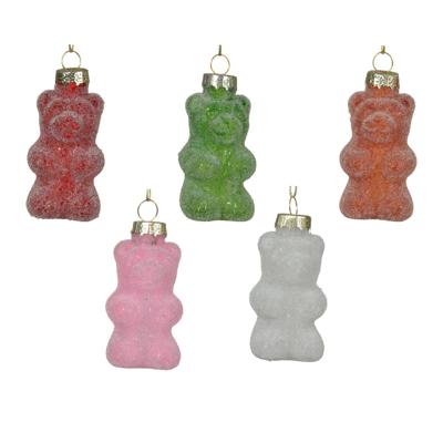 Kersthanger Gummy beer glas 8cm 5 stuks