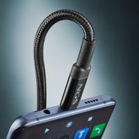 NGS KNOT 100W-3-3m USB C naar USB C kabel, 100W snel opladen, 480Mbps dataoverdracht, hoge duurzaamheid, ideaal voor mobiele telefoons, tablets en laptops - thumbnail