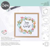 Sizzix • layered stencils holly wreath 4stuks - thumbnail
