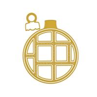 Vaessen Creative • snijmallen kerstbal 12st. - thumbnail