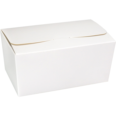 Ballotin | karton + PP | 750gr | 152x89x75mm | wit/goud | 150 stuks