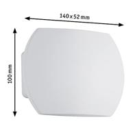 Paulmann Bocca 70792 LED-wandlamp voor badkamer 6 W Warmwit Wit - thumbnail