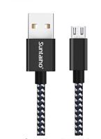 Cablexpert CC-USB2B-AMMBM-2M-BW2 USB-kabel, USB 2.0, USB A, Micro-USB B, wit - thumbnail