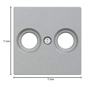 Merten MEG4122-0460 Afdekking System M Aluminium 1 stuk(s)