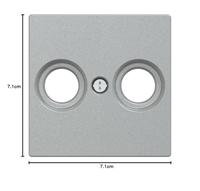 Merten MEG4122-0460 Afdekking System M Aluminium 1 stuk(s) - thumbnail