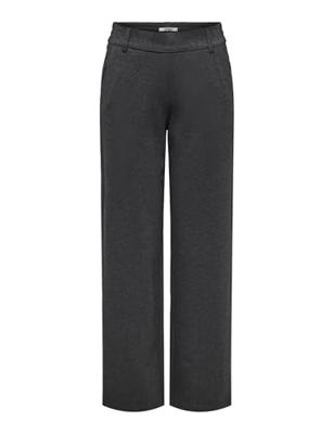 Only Onlpoptrash Life Mw Straight Pnt Noos Broek Dark Grey Melange
