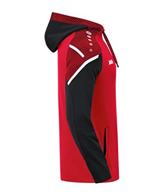 JAKO 6722K Sweater Met Kap Performance Kids - Rood/Zwart - 128