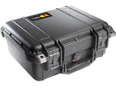 PELI 1400-001-110E Waterdichte Koffer Voor Camera'S, Meetinstrumenten, Elektronica Of Ander Kwetsbaar Appartuur, Ip67 Water- En Stofdicht, Capaciteit: 9L, Gemaakt In Duitsland, Zonder Schuim, Kleur: Zwart