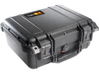 PELI 1400-001-110E Waterdichte Koffer Voor Camera'S, Meetinstrumenten, Elektronica Of Ander Kwetsbaar Appartuur, Ip67 Water- En Stofdicht, Capaciteit: 9L, Gemaakt In Duitsland, Zonder Schuim, Kleur: Zwart - thumbnail