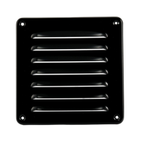 Aluminium Schoepenrooster Opbouw 195 X 195mm - Zwart (1-2020z) - thumbnail