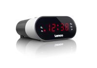 Lenco cr-07 wekkerradio wit - thumbnail