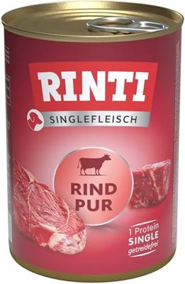 RINTI Singlefleisch Pur Beef - natvoer voor honden - 400g