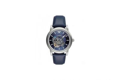 Emporio Armani chronograaf automatisch blauw wijzerplaat Herenhorloge AR60011