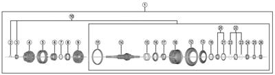 Shimano nexus 7 binnenwerk rollerbrake y3et98010