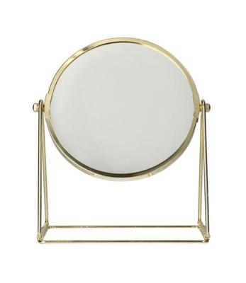 LSP Spiegels Spiegel op frame voet goud 22cm 3x vergrotend