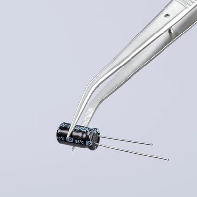 Precisiepincet lengte 155 mm 45graden gehoekt verchroomd KNIPEX