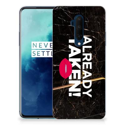 OnePlus 7T Pro | Siliconen hoesje | met naam Already Taken Black