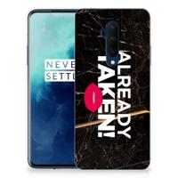 OnePlus 7T Pro | Siliconen hoesje | met naam Already Taken Black - thumbnail