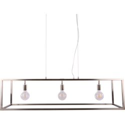 Moderne Hanglamp Sven 120 cm 3 Lichts Nickel Satin Moderne Hanglamp Sven 120 cm 3 Lichts Nickel Satin