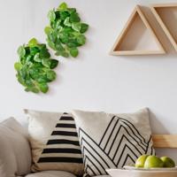 Pilea Peperomioides kunst hangplant 30cm - thumbnail