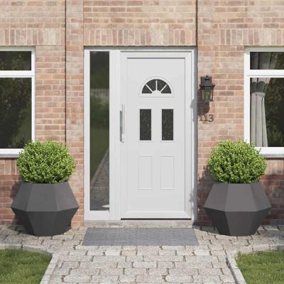 Plantenbak 2 pcs Zwart 75 x 75 x 60 cm Staal