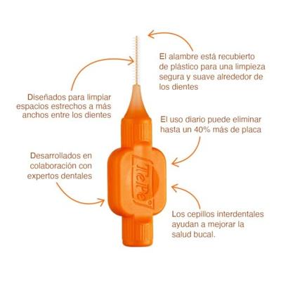 Interdentale borstels Tepe Oranje 0,45 mm 6 Stuks