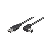 Wentronic USB-kabel (A-stekker op B-hoekstekker) 5m - thumbnail