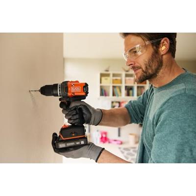 Black & Decker BLD682XN-XJ Accu-schroefboormachine 18 V Li-ion Zonder accu, Zonder lader, Incl. koffer