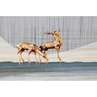 Schilderij DKD Home Decor Aluminium Hout MDF 80 x 3 x 160 cm - thumbnail