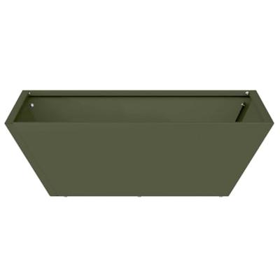 Tuin Kom Plantenbak 5 pcs Olijfgroen 50 x 50 x 15 cm Staal