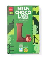 HEMA Chocoladeletter melk hazelnoot L 140g - thumbnail