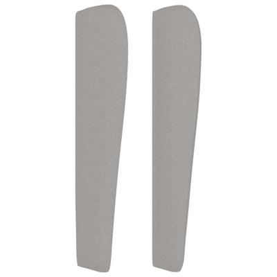 Boxspring met matras stof lichtgrijs 140x190 cm - thumbnail