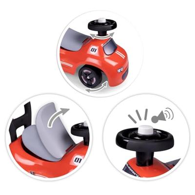 Smoby 2-in-1 loopauto - rood - thumbnail