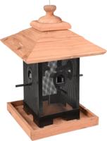 Flamingo voedersilo leya hout noten - thumbnail