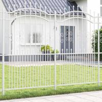 VidaXL Tuinhek wit 240 x 228 cm poedergecoat staal - thumbnail