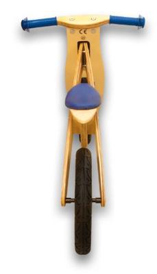 Simply For Kids houten loopfiets blauw