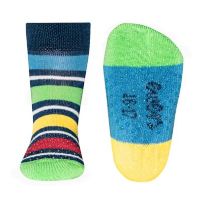 Ewers antislip sokken Stoppi strepen koningsblauw-18-19