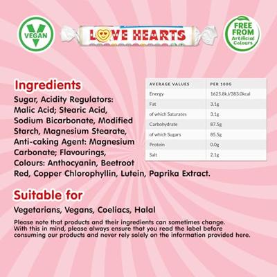 Swizzels - Giant Love Hearts - 24 x 38 gram