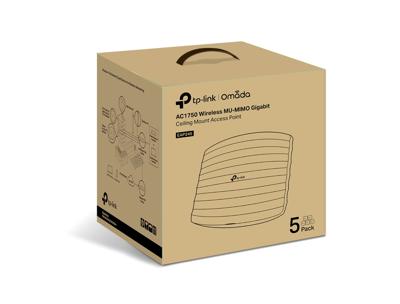 TP-LINK EAP245(5-PACK) draadloos toegangspunt (WAP) 1750 Mbit/s Wit Power over Ethernet (PoE) TP-LINK EAP245(5-PACK) draadloos toegangspunt (WAP) 1750 Mbit/s Wit Power over Ethernet (PoE)