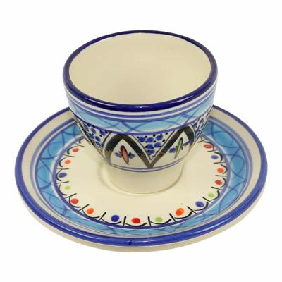 Kop en Schotel Keramiek Tibarine Kop en Schotel Keramiek Tibarine