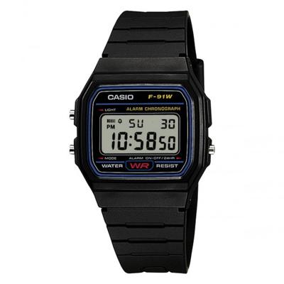 Horloge - Casio - Vintage - Zwart - Digitaal - Hars - WR ISO 22810 waterbestendigheid