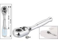HAZET Omschakelratel · volledig van staal · voor bits 863MBIT · 1/4 inch (6,3 mm) zeskant hol · Lengte: 89 mm - thumbnail
