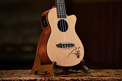 Ortega OWUS-1 ukelele statief hout donker bruin